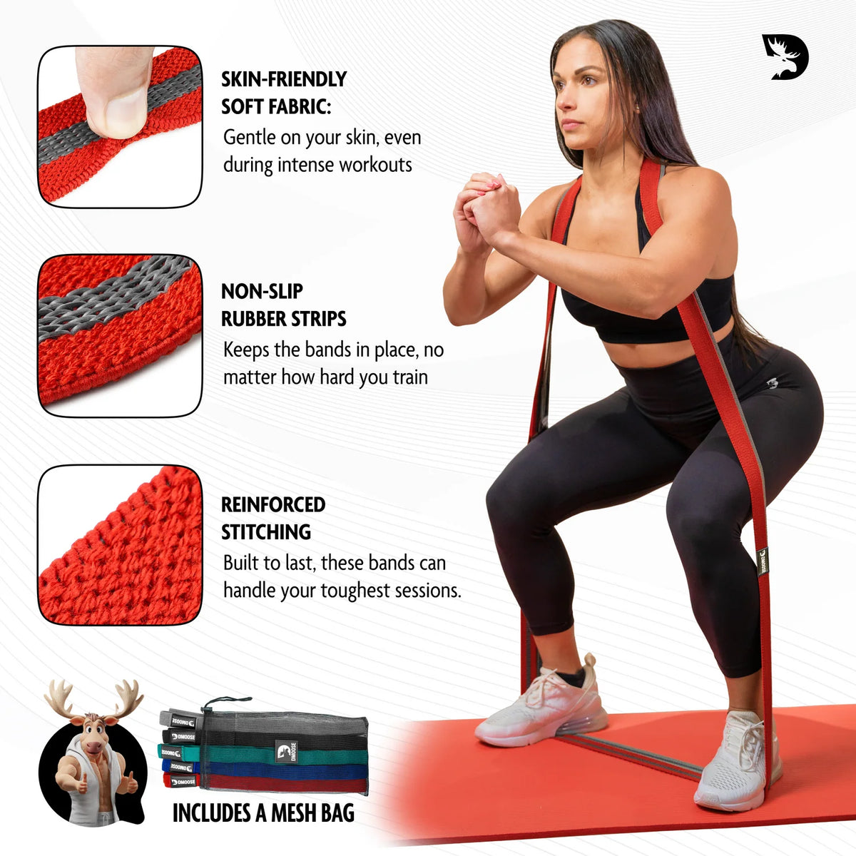 DMoose Fabric Resistance Bands