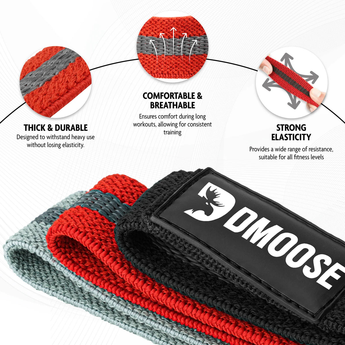 DMoose Fabric Resistance Bands