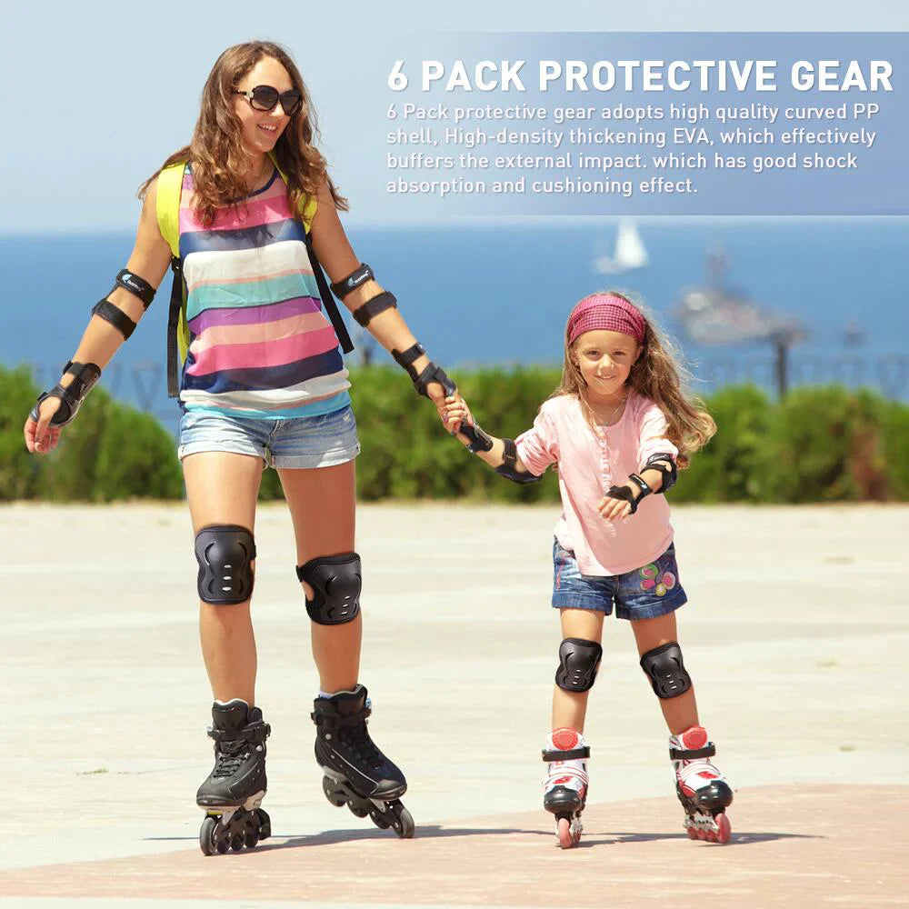 Skating Protection Set 6 Pieces Black