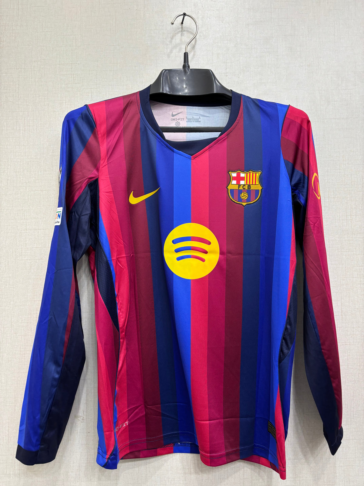 Barcelona Home Shirt 26/27 TPU Logos full sleeve