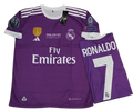 Ronaldo 7 Real Madrid 2017 Away Jersey (Sublimation)