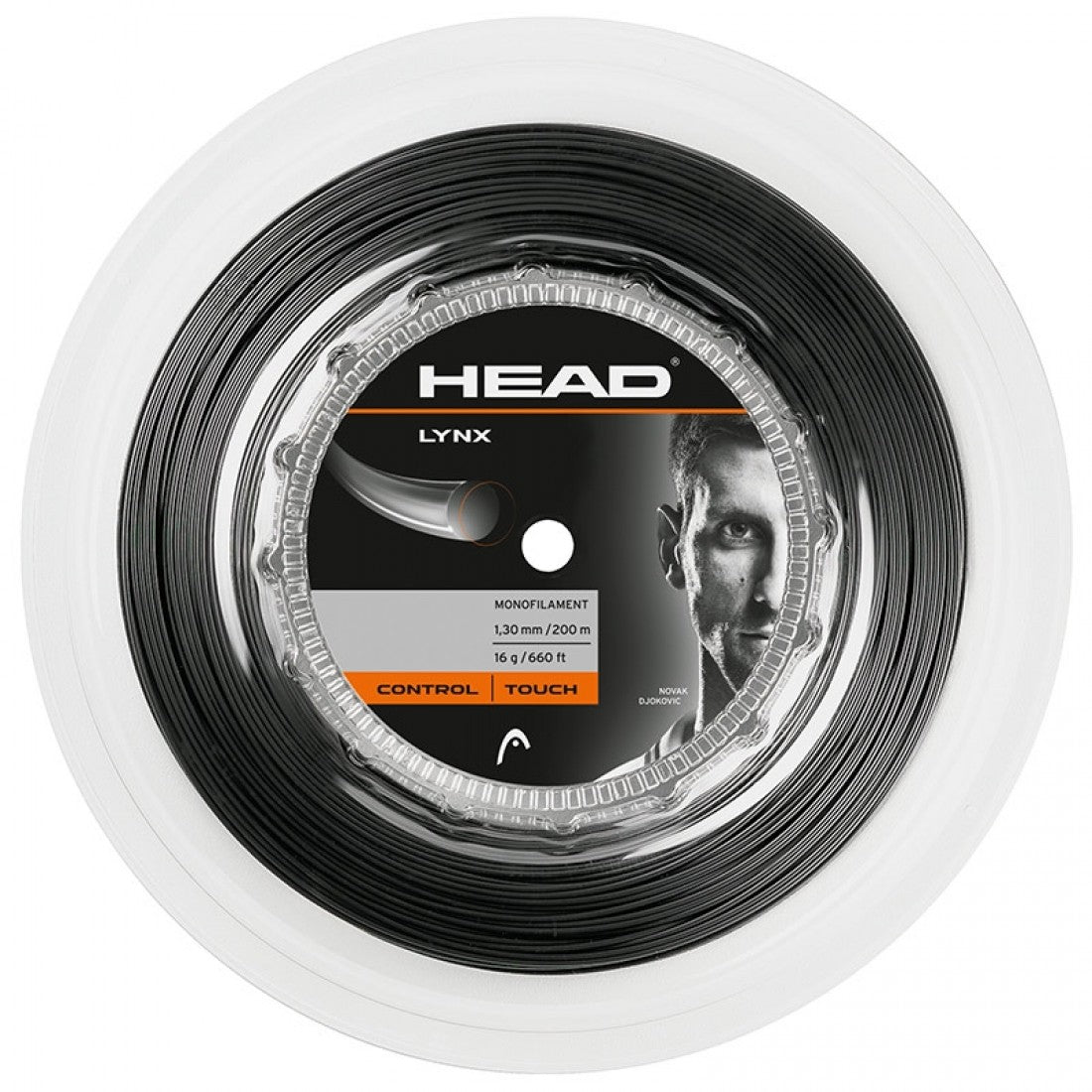 HEAD LYNX 200m TENNIS STRING REEL - ANTHRACITE