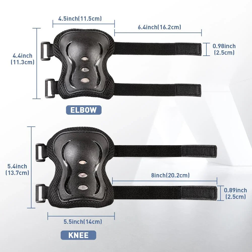 Skating Protection Set 6 Pieces Black