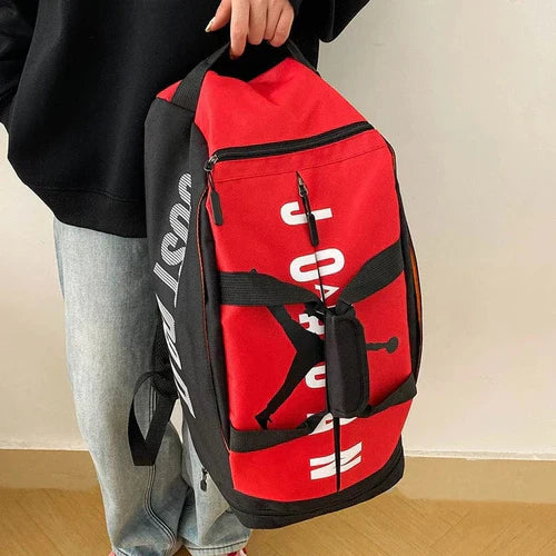 Jordan 2 in 1 Backpack & Duffel Bag | Gym Bag | Red And Black