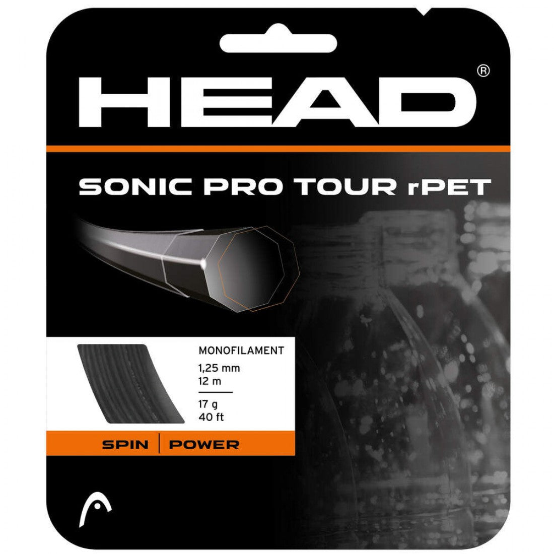 HEAD SONIC PRO TOUR RPET 16g TENNIS STRINGS