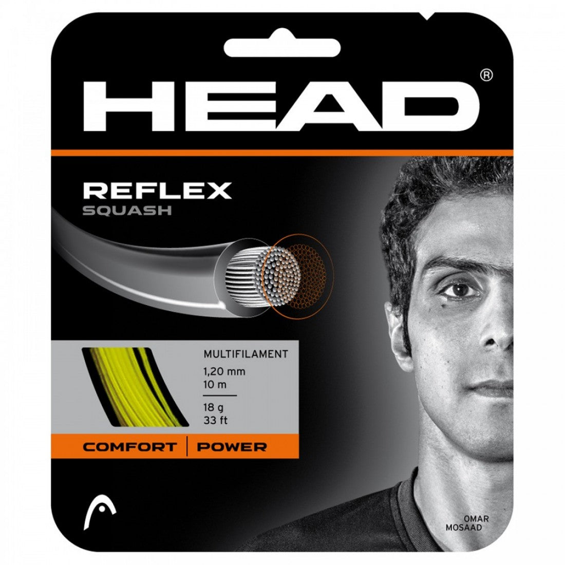 HEAD REFLEX SQUASH STRING - lime
