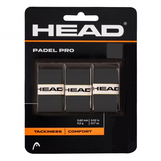 HEAD PADEL PRO OVERGRIP - BLACK by HEAD - Sports Zone