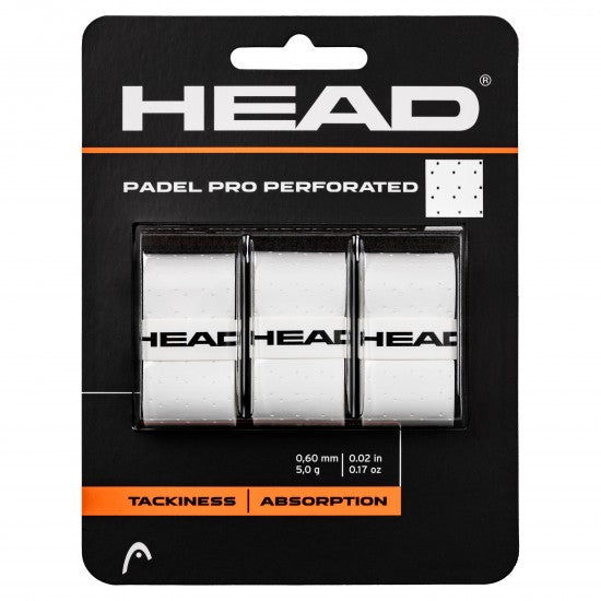 HEAD PADEL PRO PERFORATED OVERGRIP - WHITE by HEAD - Sports Zone