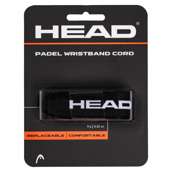 HEAD WRIST PADEL CORD 1PCS - BLACK by HEAD - Sports Zone