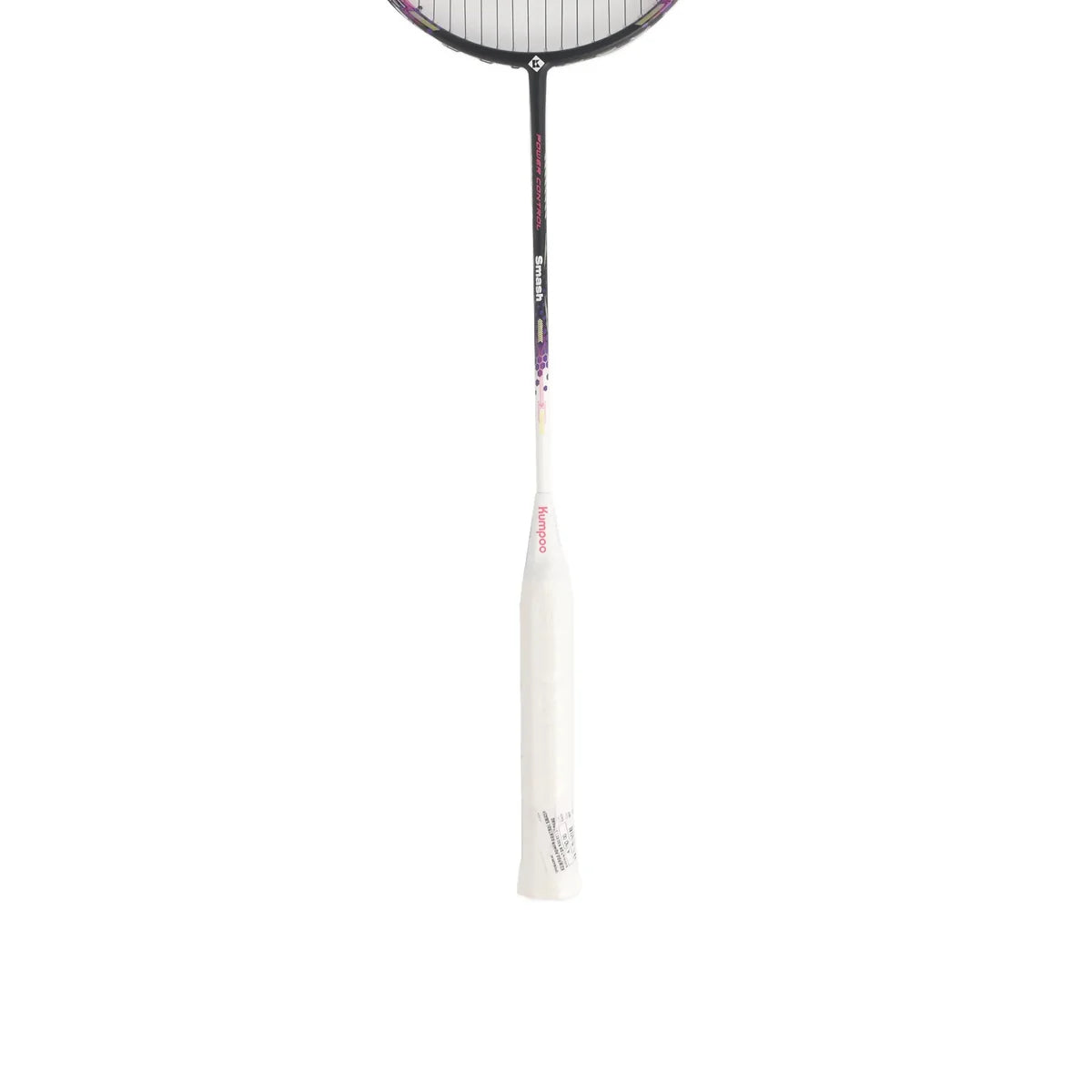KUMPOO Badminton Racket Power Control Smash 82G Strung White/Black