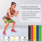 11 Piece Exercise Resistance Bands and 5pcs Loop Band (Pack of 2)