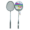 Weinixun 615 Badminton Racket Pair with Bag - Black/Cyan