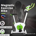Apple Fitness Bike | Spinning Exercise Bicycle Magnetic Resistances With LED Monitor - Upright Bike