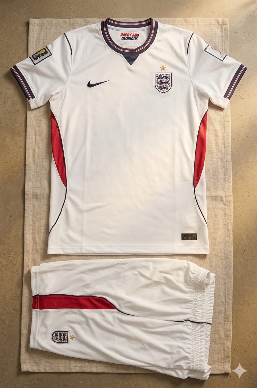 England National 2026 World Cup Home Kit Fan Edition With Short