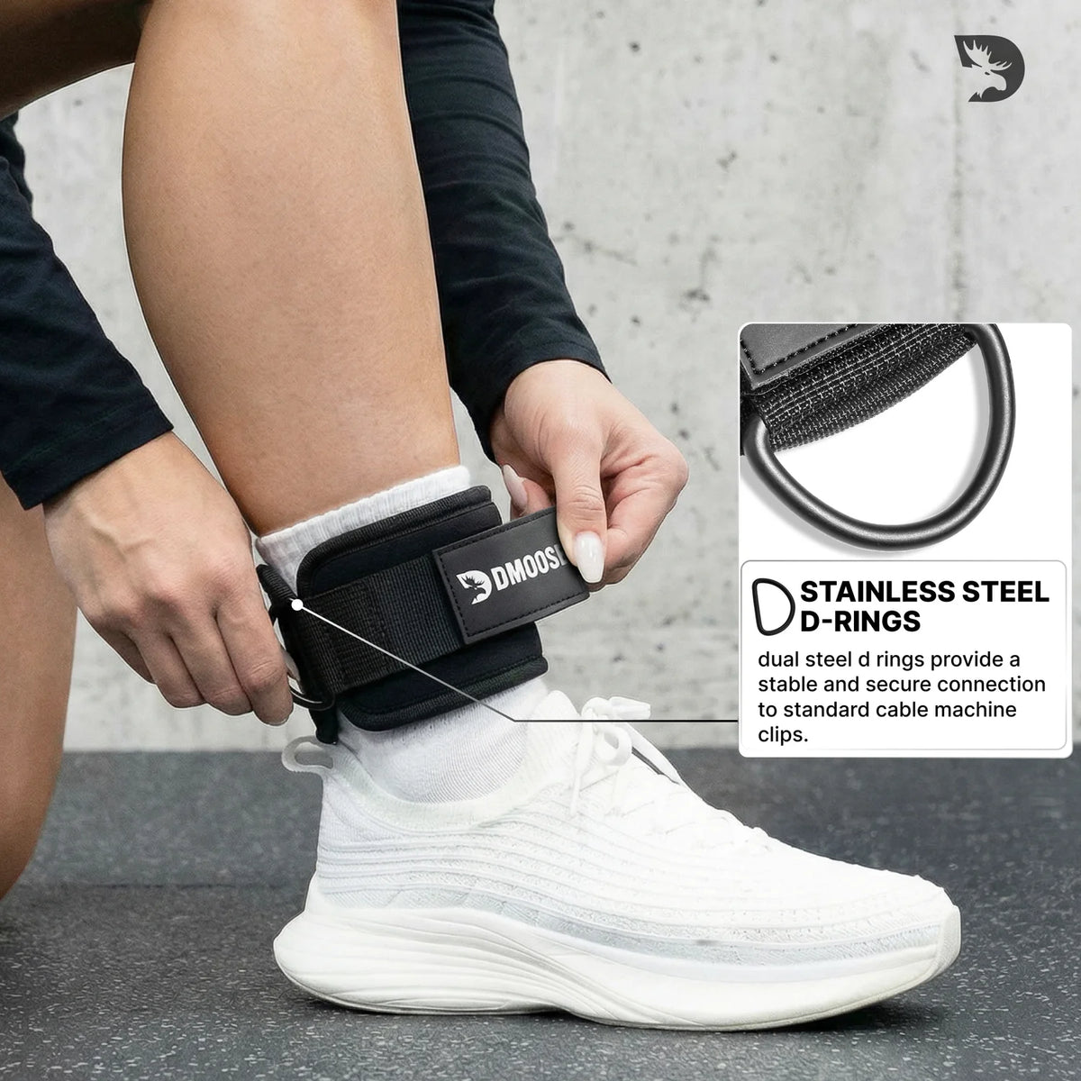 DMoose Ankle Straps for Weightlifting