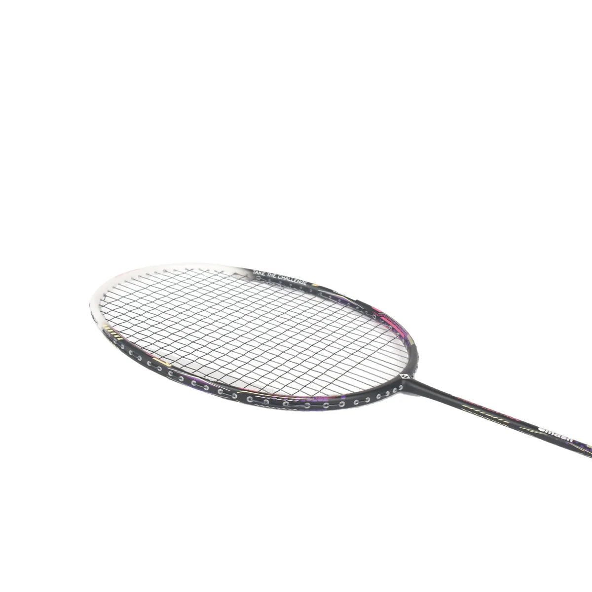 KUMPOO Badminton Racket Power Control Smash 82G Strung White/Black