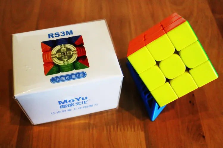 Moyu RS3M 3x3 Magnetic Original Speed Cube | Sticker less Puzzle Rubik's Cube |