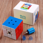 Moyu RS3M 3x3 Magnetic Original Speed Cube | Sticker less Puzzle Rubik's Cube |