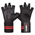 DMoose Weight Lifting Gloves for Deadlifts, Weightlifting, Powerlifting, Crossfit, and Strongman Workouts, Heavy Duty Wrist Support, Gym, and Olympic Bar Training, Pair