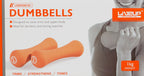 Liveup Dumbbell Bone Shape Neoprene 1 kg x 2 - Orange