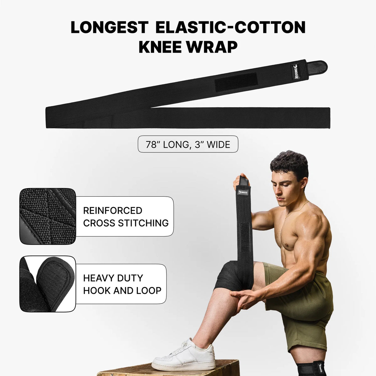 DMoose Knee Wraps for Weightlifting