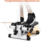Mini Stepper with Handle and Bands, Fitness Stepper Machine for Full Body Workout