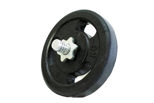 Rubber Coated Weight Plates Pair 1 Inch Hole - 1 to 10 KG