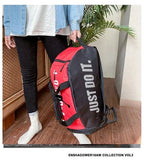 Jordan 2 in 1 Backpack & Duffel Bag | Gym Bag | Red And Black