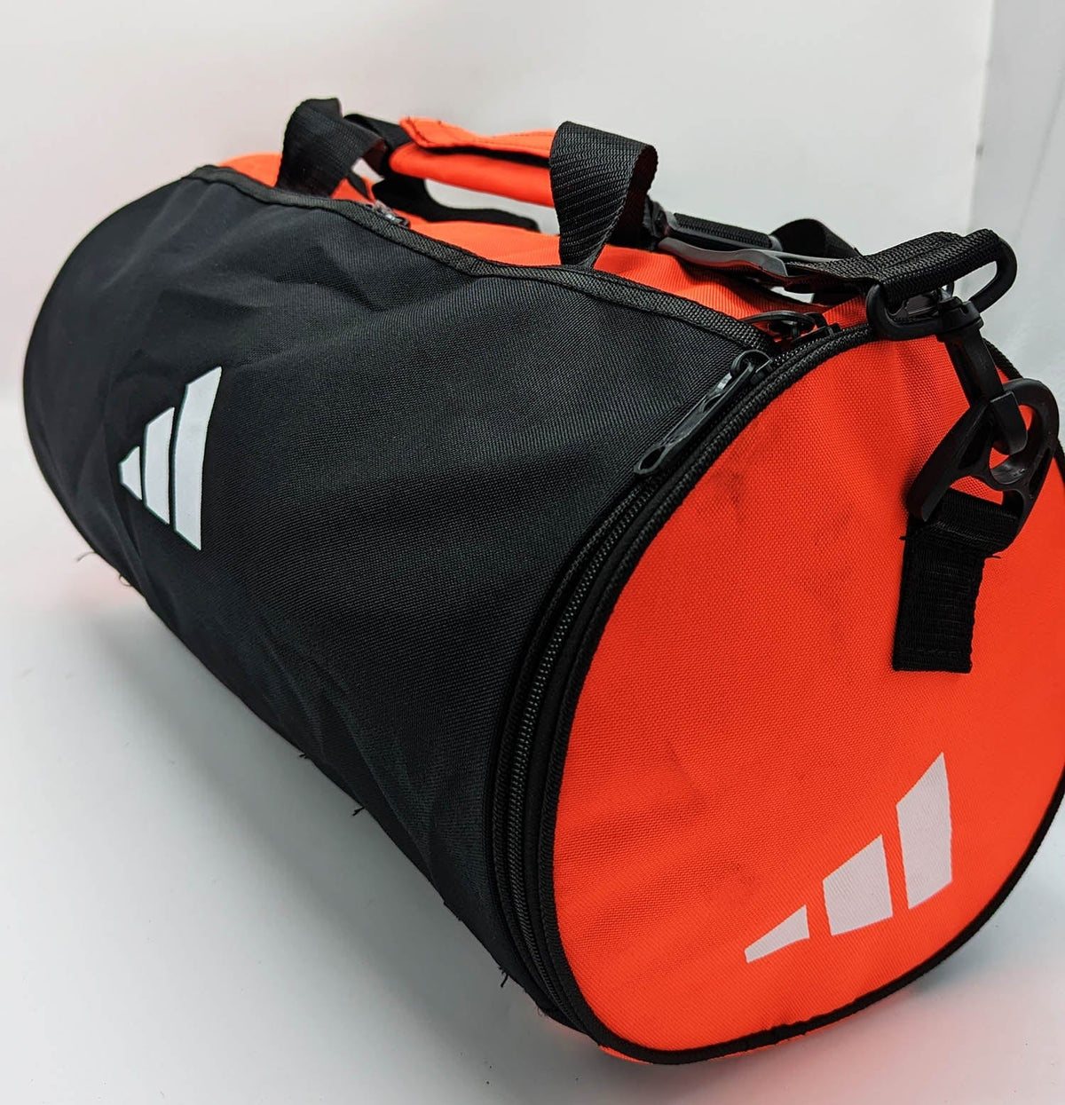 3 Stripes Duffle Stripes Orange - 18 Inches - Sports Zone