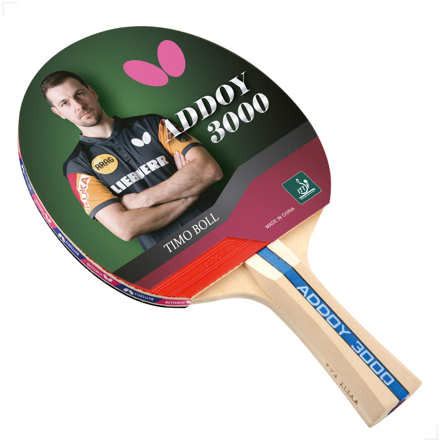 TABLE TENNIS RACKET BUTTERFLY ADDOY 3000