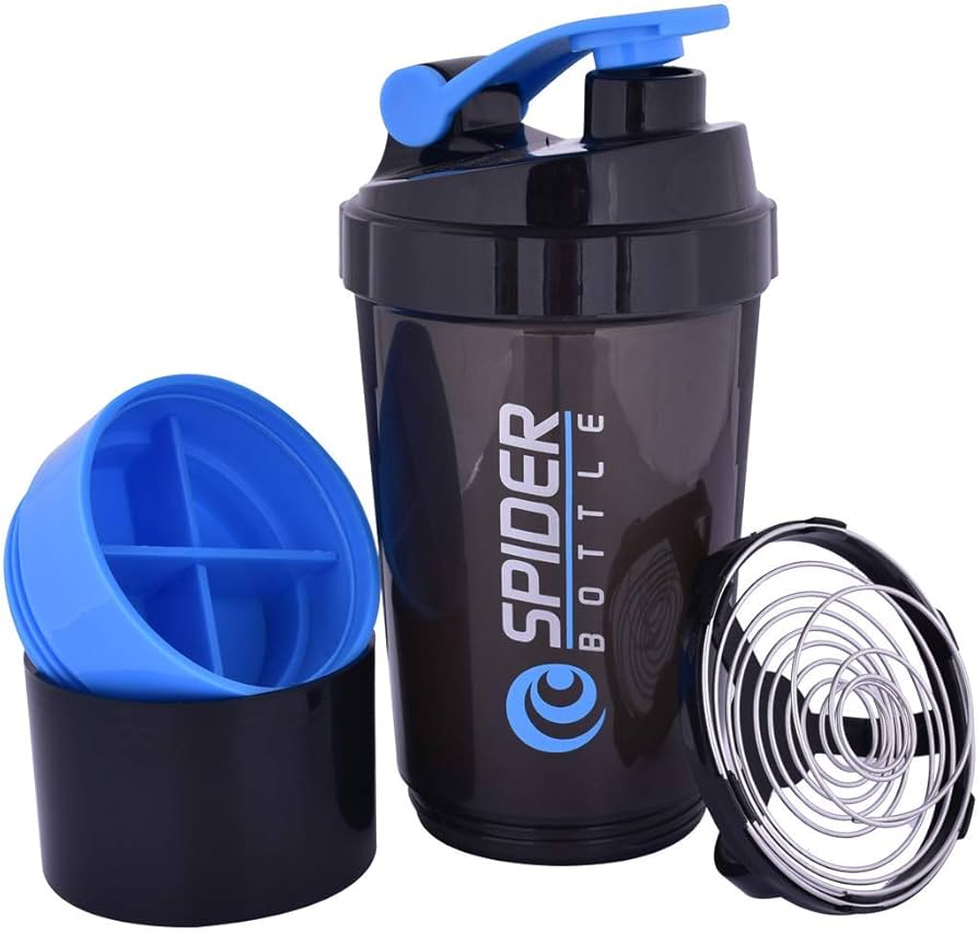 Spider Shaker Bottle China |SPIDER BOTTLE PROTEIN & MULTI PURPOSE SHAKER WITH 2GO SOLUTION Strauss Spider Shaker Bottle 500ml