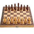 CHESS BOARD WOOD SET 3 IN 1