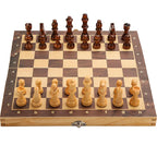 CHESS BOARD WOOD SET 3 IN 1