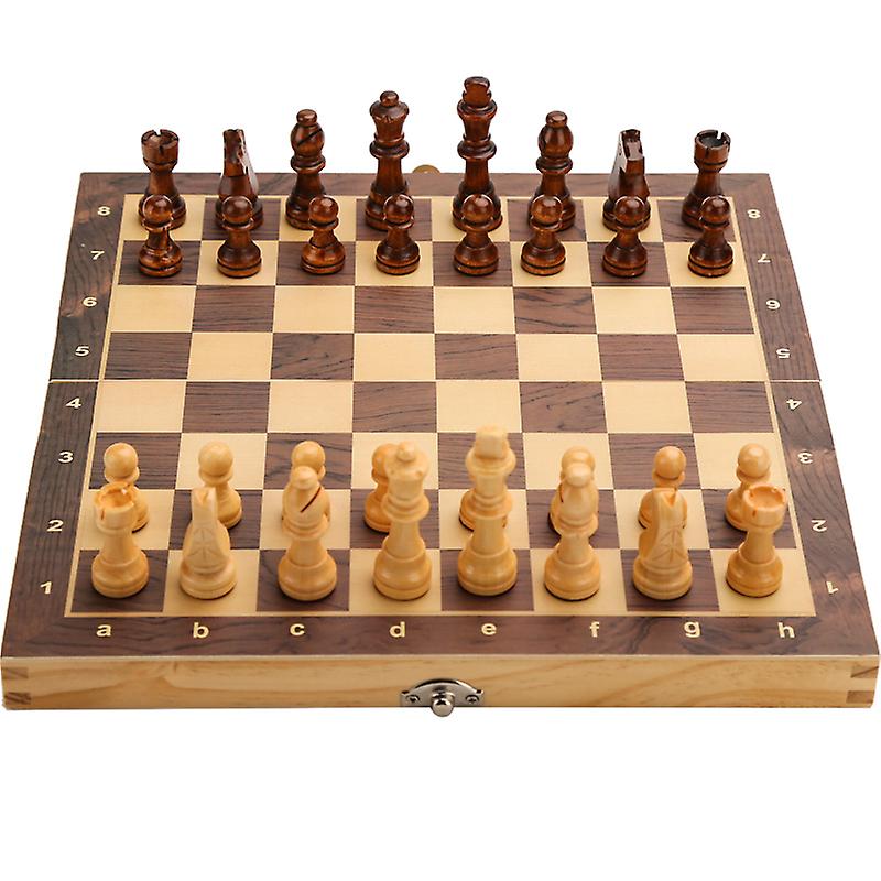 CHESS BOARD WOOD SET 3 IN 1