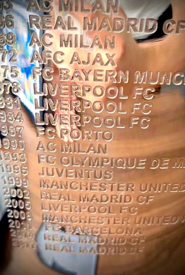 UEFA Champions League Trophy (Replica) at 12 inches Height, made from resin