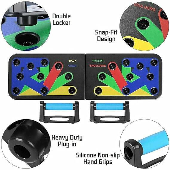 PUSHUPS BOARD MULTI FUNCTION 9 IN 1 | Foldable Push Up Board
