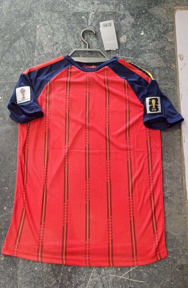 SPAIN HOME FIFA CUP JERSEY WITH SHORT 2026(EMBROIDED LOGO)