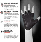 DMoose Workout Gloves for Men and Women, Weight Lifting Gloves with or Without Wrist Support, Full Palm Protection, Perfect Grip for Deadlift,Fitness, Gym Gloves Training.