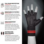 DMoose Weight Lifting Gloves for Deadlifts, Weightlifting, Powerlifting, Crossfit, and Strongman Workouts, Heavy Duty Wrist Support, Gym, and Olympic Bar Training, Pair