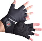 DMoose Fitness workout gloves for men with wrist strap, sports gloves, palm protection gloves, gym gloves for bodybuilding, crossfit women and men