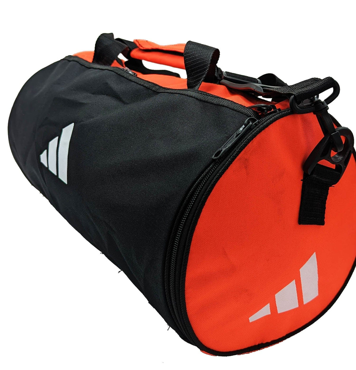 3 Stripes Duffle Stripes Orange - 18 Inches - Sports Zone