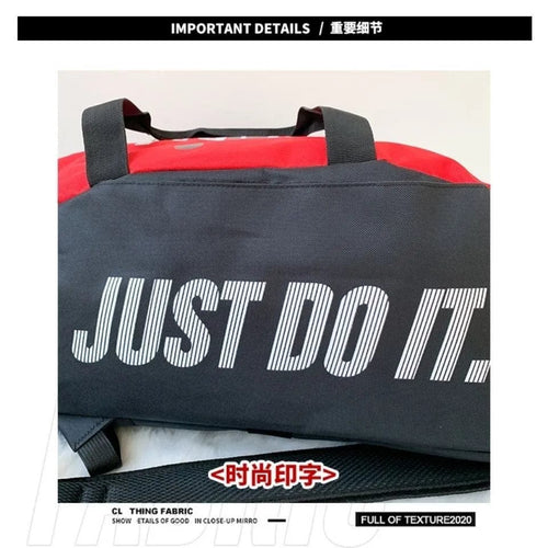 Jordan 2 in 1 Backpack & Duffel Bag | Gym Bag | Red And Black