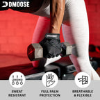 DMoose Workout Gloves for Men and Women, Weight Lifting Gloves with or Without Wrist Support, Full Palm Protection, Perfect Grip for Deadlift,Fitness, Gym Gloves Training.