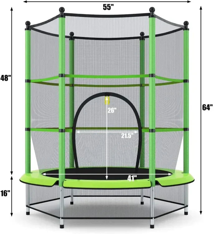 KIDS JUMPING TRAMPOLINE 55"