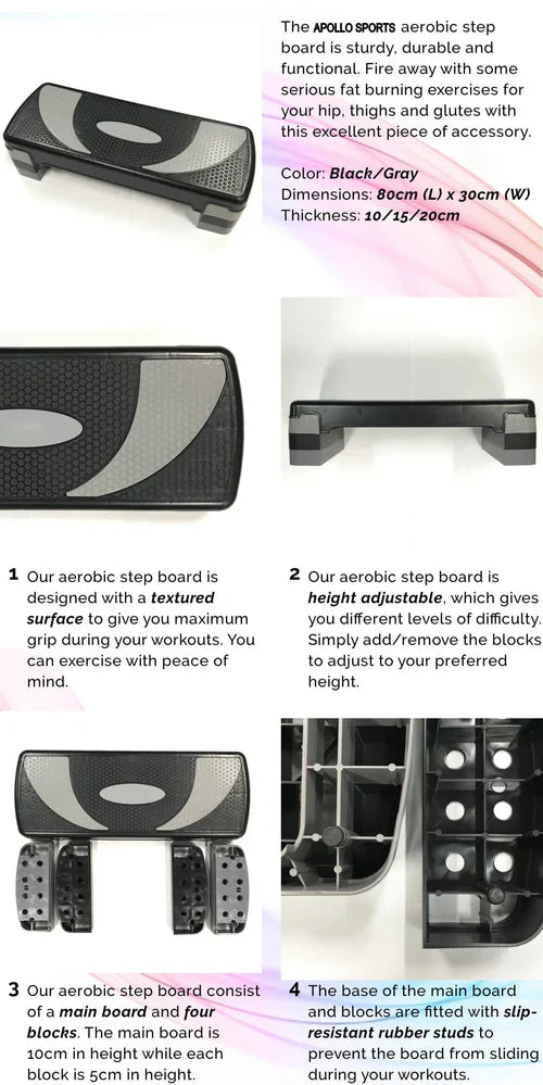 Aerobic Stepper Large Size 3 Step 27 Inches