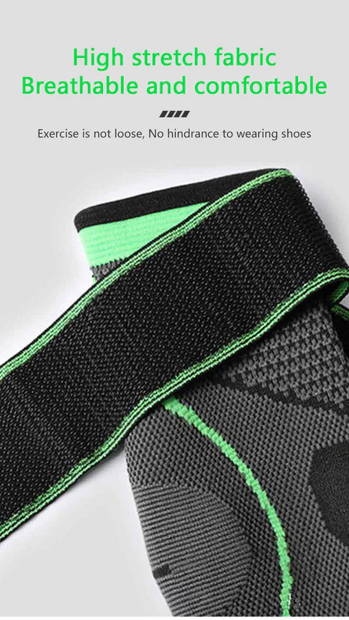 Ankle Support brace 1 pair (2 pieces) - Black Size  Medium  Large  XL