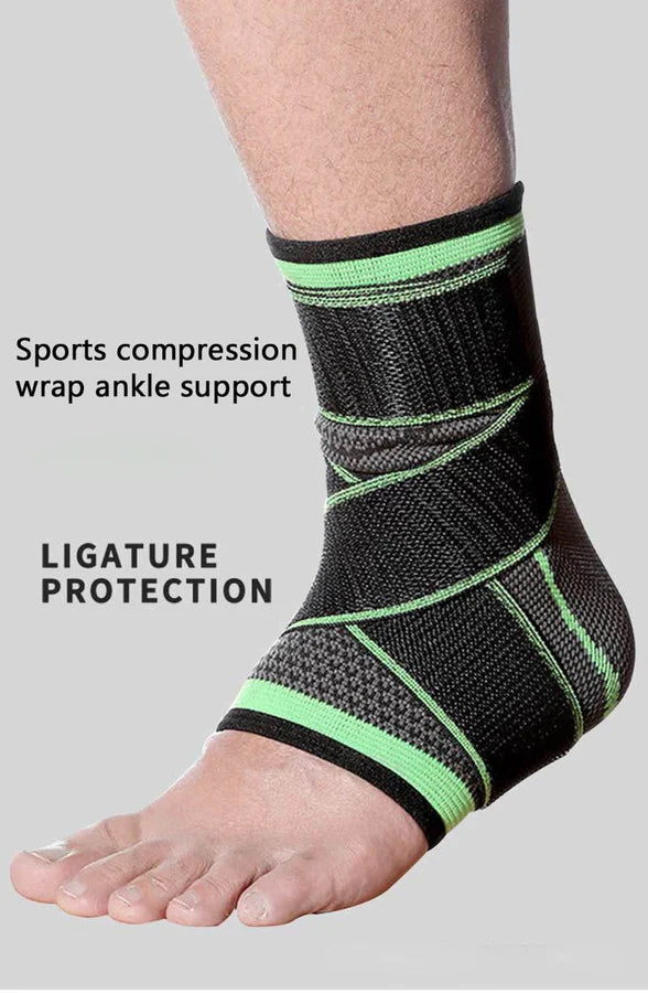 Ankle Support brace 1 pair (2 pieces) - Black Size  Medium  Large  XL