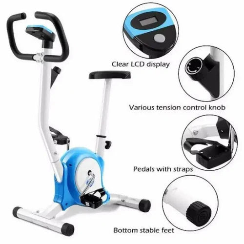 Cardio Fitness Sports Cycling Workout Exercise Cycle for Home - Blue