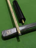 Custom-made black snooker cue with fine finish