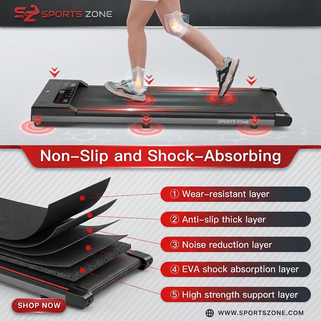 Sperax 3-in-1 Walking Pad Under Desk Treadmill 140 KG Capacity